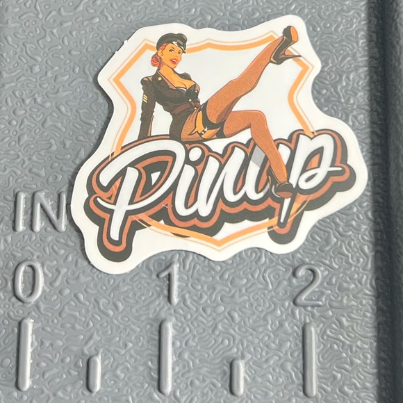 Sexy Pinup Gorgeous Sticker Retro Vintage BomberGirl Ace Pilot - Picture 4 of 4